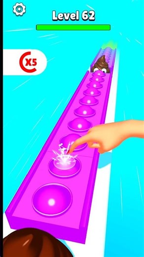 Low to Fast Happy Pop Run Level - 62 #funnygameplay #viralshorts #games #ytshots #shorts