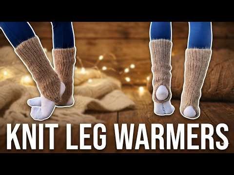 Knit Stirrup Leg Warmers