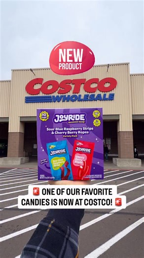 🚨 One of our favorite candies is now at Costco!🚨 👋Meet the @JOYRIDE Sour Blue Raspberry Strips & Cherry Berry Ropes Variety Pack! Two fan-favorite flavors in one box! 🍬🔥 💜 Whether you love sour or sweet, this 10-pack is going to be your next obsession! This full variety pack is only $14.89 – that’s just $1.49 per pack. Major deal! 💙 Sour Blue Raspberry Strips: bold, tangy, and irresistibly chewy ❤️ Cherry Berry Ropes: chewy outside soft fruity center for the perfect bite ✨ Feel-good treat