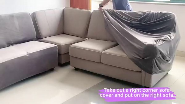L Shaped Couch Covers Sectional Sofa Corner Sofa Cover install#sofa #homedecor
