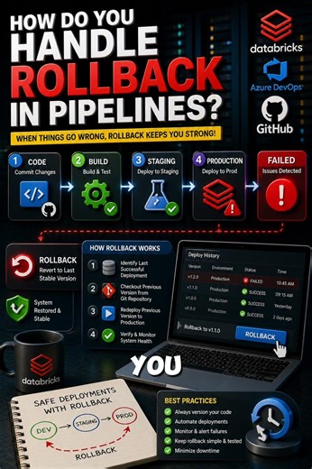 How do you handle rollback in pipelines?
