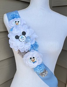Baby Mickey Shoulder Sash , Baby Mickey Mommy Sash , Pregnancy Sash ,baby Mickey Baby Shower Sash , Mickey Mouse Shoulder Sash - Etsy
