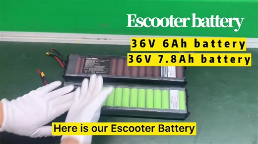 E Scooter Battery 36V 6Ah 7.8Ah 10.5Ah Strong Power Lithium Ion Batteries Removable Electric Scooter Battery