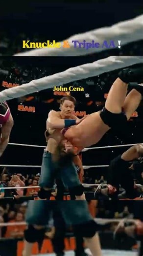 FIFTEEN KNUCKLE SHUFFLE! TRIPLE AA! 👏 It must be the #RawAfterMania because this is UNBELIEVABLE!