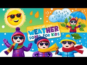 Sunny, Rainy, Windy, Snowy | Weather Song For kids English Nursery Rhyme