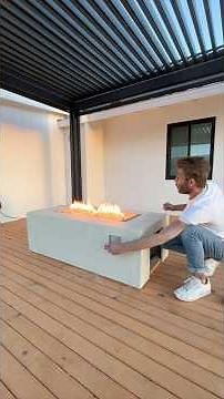 That’s not Concrete!!!! DIY Fire Pit coffee Table Using Thinset Mortar! #firepit #firepits #diy
