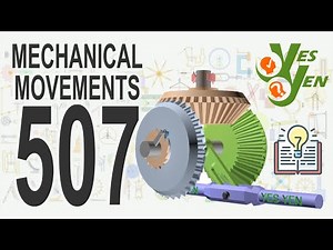 Mechanical Movements No – 049 - Bevel Gear, Ratchet and pawl.