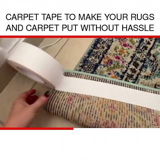 Carpet tape to make your rugs and carpet put without hassle