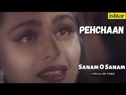 Sanam O Sanam | Pehchaan | Lyrical video | Abhijeet | Kavita Krishanmurthy | Madhu | Saif Ali Khan