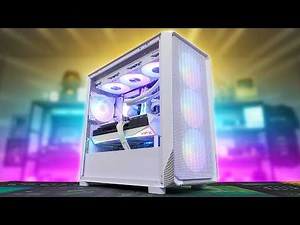 All White Ryzen 5 9600X + RX 9070 XT Gaming PC Build