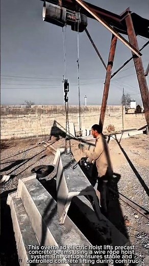 Overhead Electric Hoist Work Tool Precast Concrete Lifting #worktool