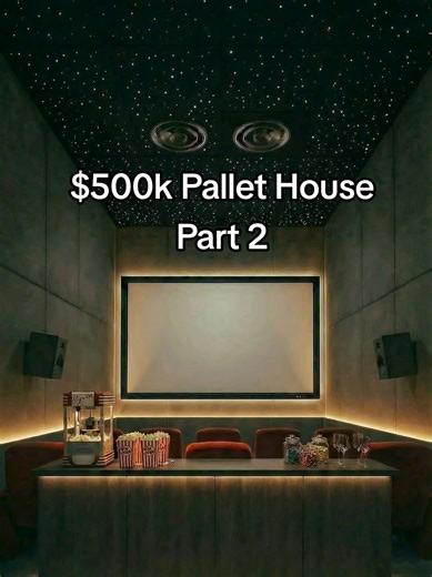 Part 2: The Hidden Cinema | Project Complete 🎬 The secret beneath the jungle floor is finally here... 🤫 From raw pallets to a private starlit cinema. Is this the ultimate dream escape? ✨ ​Le secret au cœur de la jungle est enfin révélé... 🤫📽️ Des palettes brutes à un cinéma étoilé privé. Le sanctuaire de rêve ? ✨ ​ #timelapse #cottagecore #luxuryhomes #diyproject #architecture