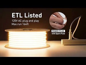 Upgrade Lighting with COB Neon Rope Light | 120V Multicolor | Quick Setup