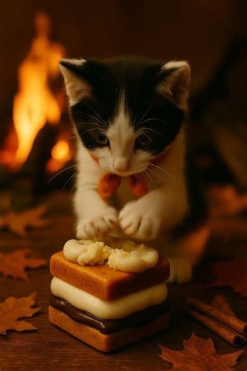 ASMR Kitty | S’mores Soap Crunch 🍫