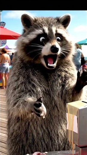Can a Raccoon Ever Win Against Seagulls?