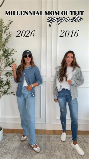 Beth Hunter on Instagram: "Follow & COMMENT UPGRADE and I’ll send over the links for this updated cool mom casual look! These jeans are not only more flattering, but also so much more comfortable it’s insane! To SHOP: From the link sent to your DM! OR click the link in my BIO up top to “shop the photo” and pick which post you are looking for! Direct link here: https://amzlink.to/az0KIQpTZGm51 #amazon #amazonfinds #founditonamazon outfit inspo, mom oufit, millennial mom, casual outfit, spring fas