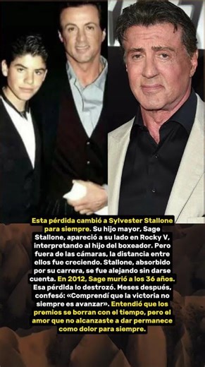 A Sylvester Stallone no le gusta hablar de esto