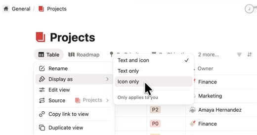 April 10, 2026 – Customize your tabs in databases