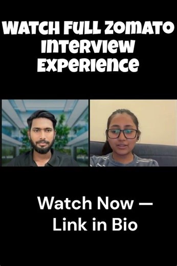 How She Cracked Zomato Placement | Real Zomato Interview Clip