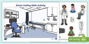 Doctor Cutting Skills Activity