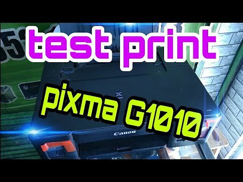 Test print manual Printer canon G1010