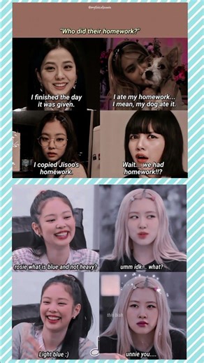TitleBLACKPINK Homework Be Like 😂 | Jennie, Jisoo, Rosé & Lisa Funny Moments 💗