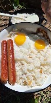 Hotsilog in the Great Outdoors | Relaxing Outdoor Cooking ASMR