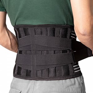 [Hot Item] Adjustable Double Pull Lumbar Support Lower Back Belt Brace Neoprene Pain Relief
