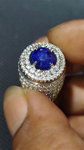 blue sappire 3.85ct Heated Srilanka round mix cut 083898837866 #standargemstore