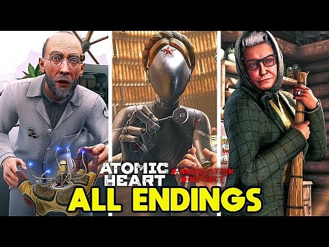 Atomic Heart + Annihilation DLC - ALL ENDINGS (True Ending, Good Ending, Bad Ending)
