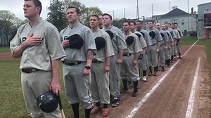 2.8K views · 107 reactions | Play ball! Right now at Cardines Field in downtown Newport, our students are on the field in a game played in tribute to the history of WWI-era military baseball. (Those replica uniforms are scratchy wool. #legit) | U.S. Naval War College | Facebook