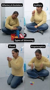 Some Behaviours You May Notice in Your Child 👀✨ Does your child flap their hands when excited? Rock back and forth while sitting? Spin objects again and again? Hum or make repetitive sounds? Jump, bounce, or pace around the room? These behaviours are often your child’s way of coping with big emotions, excess energy, or overwhelming sensory input. It’s not “naughtiness” — it’s communication. 💛 With the right guidance and support, your child can learn healthier ways to regulate their body and mi