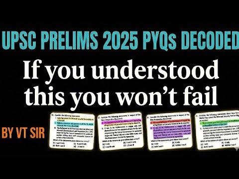 This is how UPSC is Setting Prelims 2025 Questions || CSE MATRIX || BY VT SIR || #upsc #civilservice