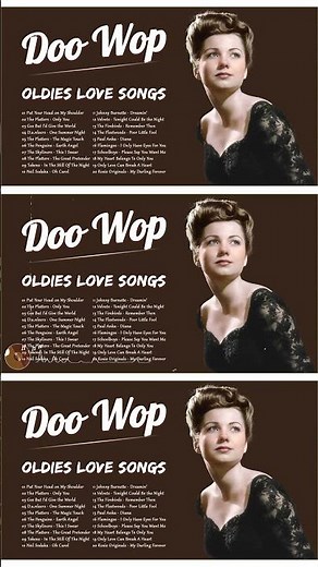 Doo Wop Oldies Love Songs 🍂 Greatest Hits Songs 50s 60s 🍂 Unforgettable Hits