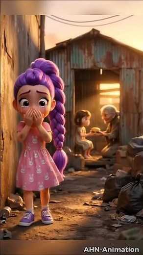 She Learned the True Meaning of Kindness 💕 | Heartwarming Short Animation#animation #cartoon