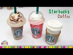 Starbucks Coffee (LID) polymer clay tutorial / Café de Starbucks de arcilla polimérica