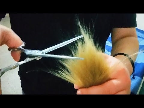 My first ASMR video / Giving you a haircut (no talking)