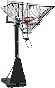Basketball Return Rebounder Net Systems - Portable Shooting Trainer with Adjustable Support Bars for Improved Shooting Efficiency
