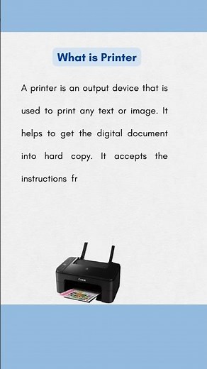 What is Printer | Computer Fundamentals |
