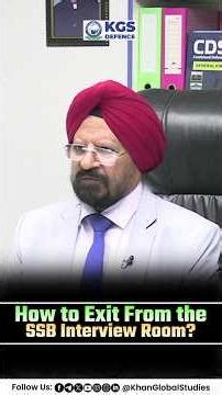 How to Exit the SSB Interview Room Gracefully? #ssbinterview #leavessbinterview #kgsdefence