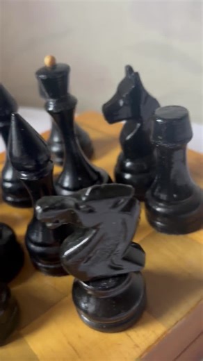 Large Wooden Beautiful Vintage Chess Set. Made in the USSR. - Etsy