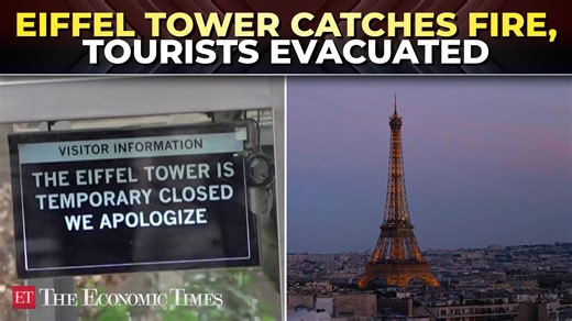 #EiffelTower #fire: #Tourists #evacuated after #fire in #elevator at iconic landmark in #Paris | 🔴 Catch the day's latest news here ➠ https://ecoti.in/qaOZrb43 🗞️ | The Economic Times