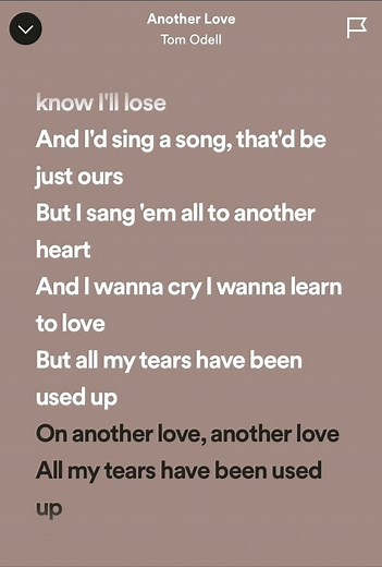 Tom Odell - Another Love | Lyrics
