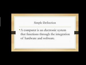 Simple Definition of Computer | Easy Explanation