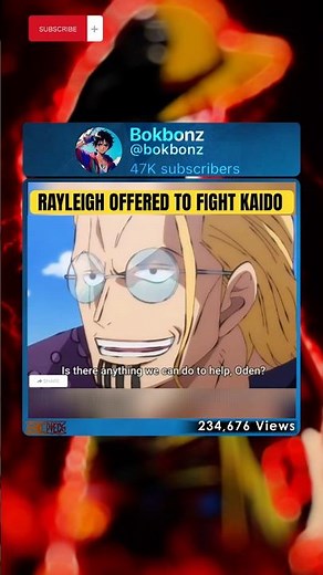 Rayleigh offered Oden to Fight Kaido, Oden vs Kaido #onepiece #shorts