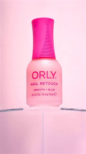 the real-life photoshop for your nails is here 💅 introducing nail retouch, your new blur filter in a bottle. it smooths ridges, hides discoloration, and leaves your nails looking flawlessly natural ✨ this one-step lifesaver is available now at orlybeauty.com | ORLY