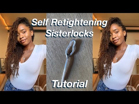 Self Retightening Sisterlocks Tutorial | 4 point rotation, nappy loc tool, & retightening tips
