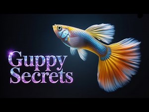 Beautiful Guppy Fish Swimming in a Colorful Aquarium 🐠