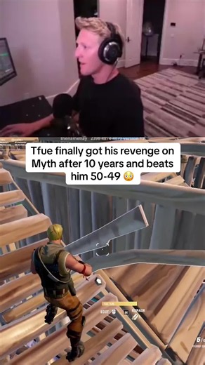 Tfue finally got his revenge on Myth after 10 years and beats him 50-49 😳 #tfue #myth #fortnite #fyp