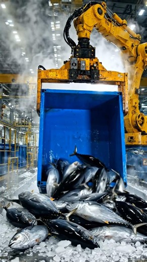 Tuna Canning Factory 🐟 | How Canned Tuna Is Made #factoryprocess #food #machine #shortsviral